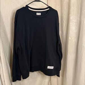 Life Is Good Black Sweatshirt with Logo Patch